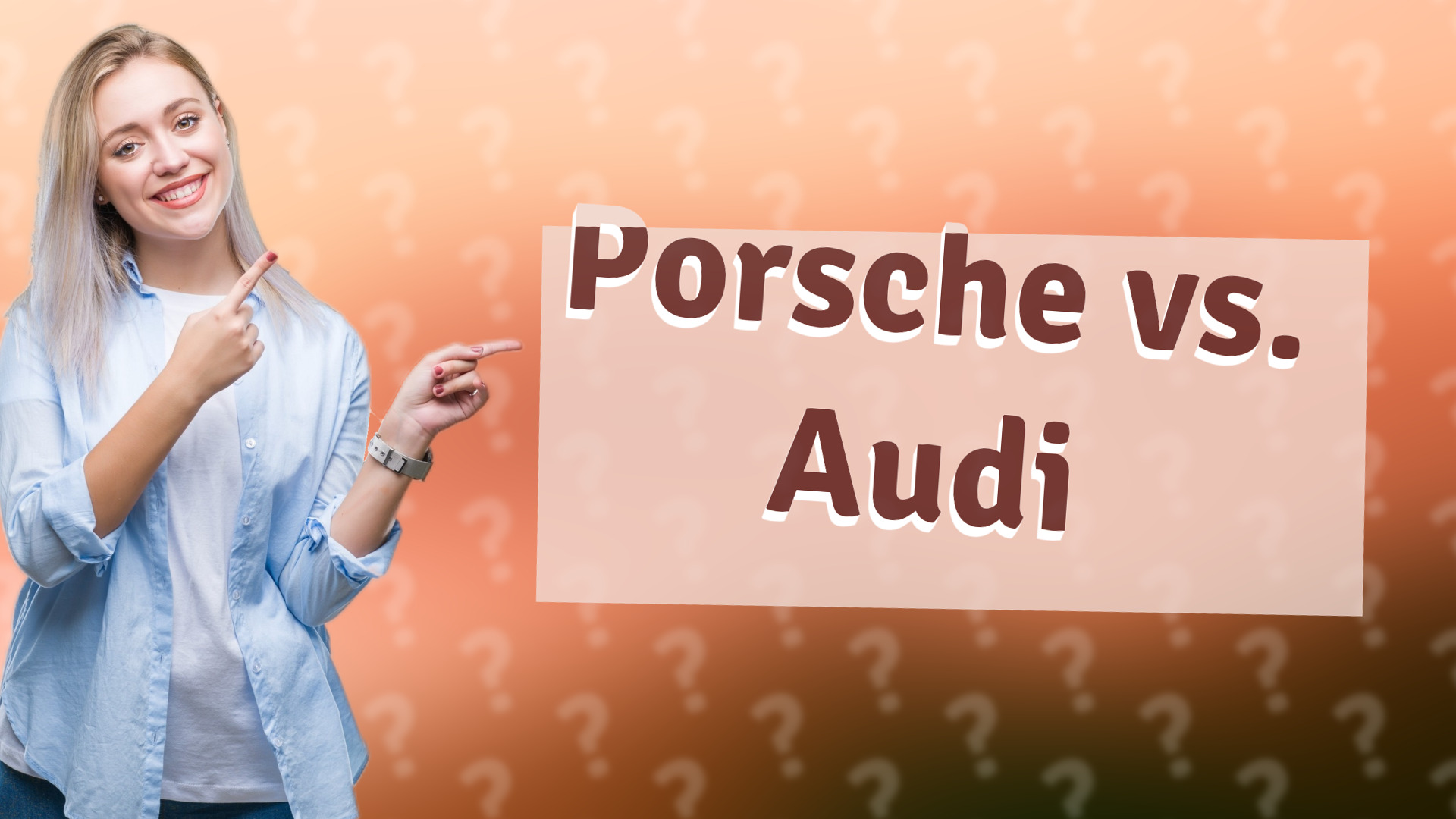 Porsche vs. Audi