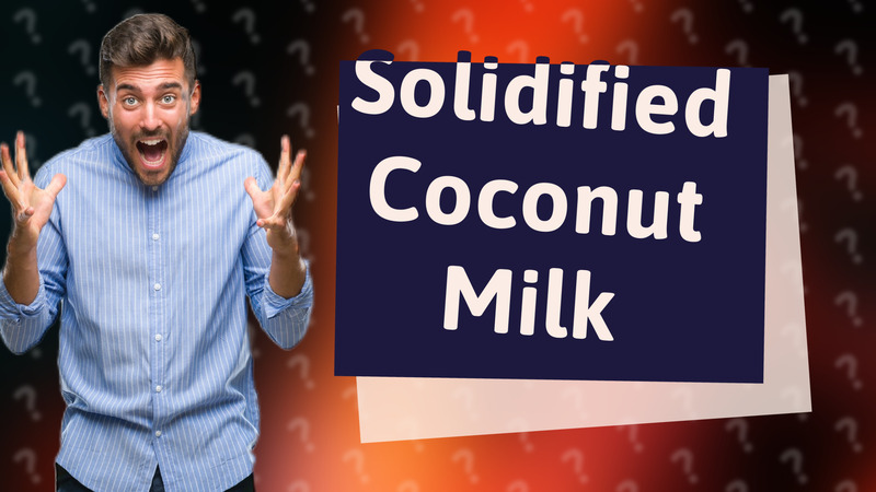 Solidified Coconut Milk