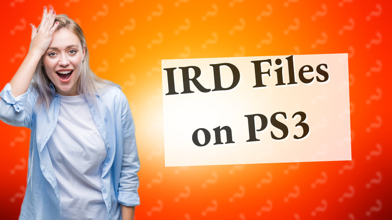 IRD Files on PS3