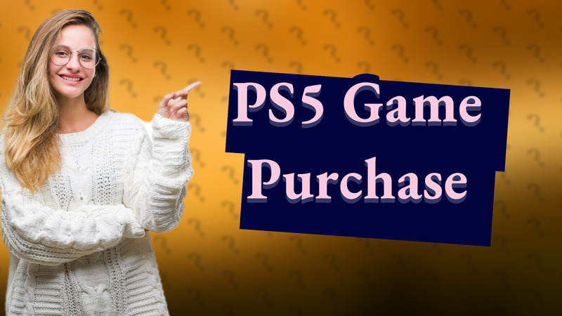 PS5 Game Purchase