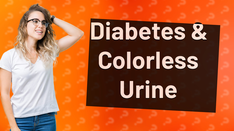 Diabetes & Colorless Urine
