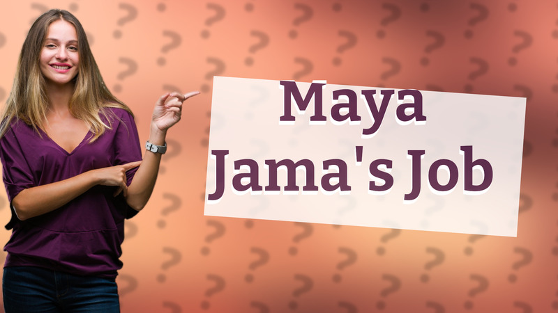 Maya Jama's Job