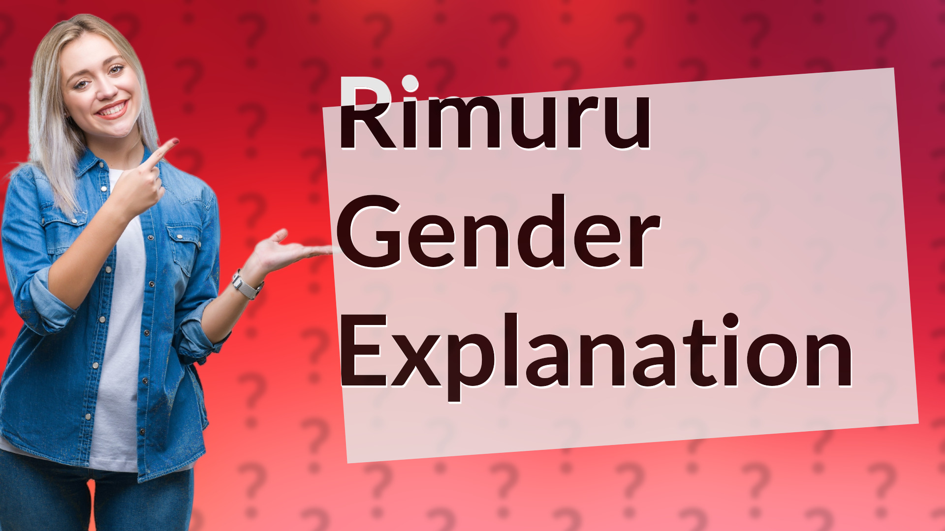 Rimuru Gender Explanation