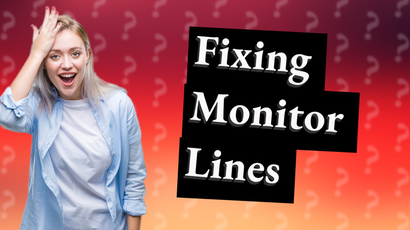 Fixing Monitor Lines