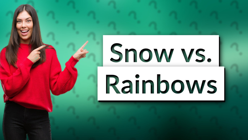 Snow vs. Rainbows