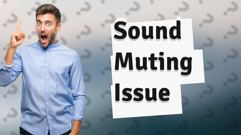 Sound Muting Issue