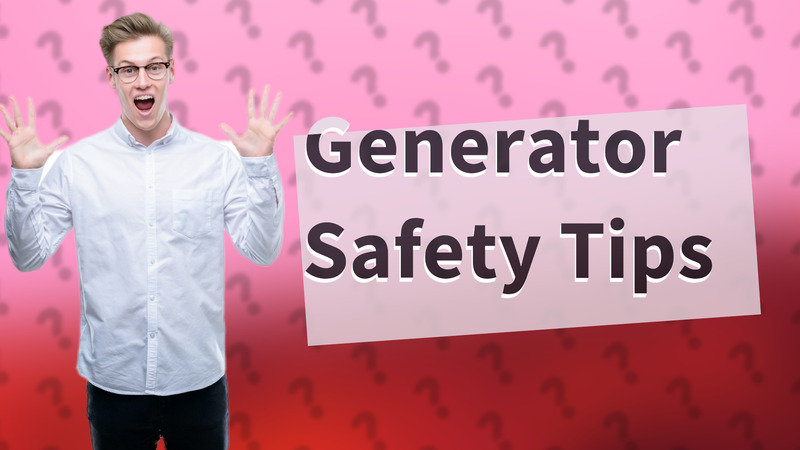 Generator Safety Tips