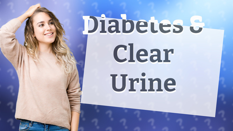 Diabetes & Clear Urine