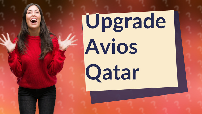 Upgrade Avios Qatar