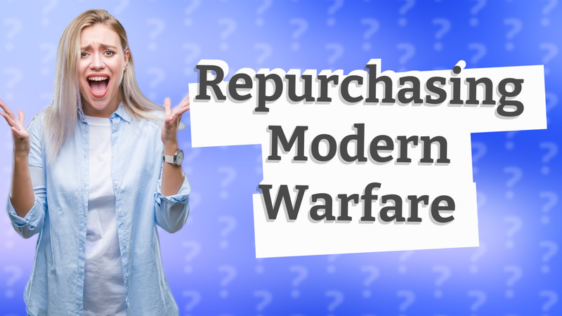 Repurchasing Modern Warfare