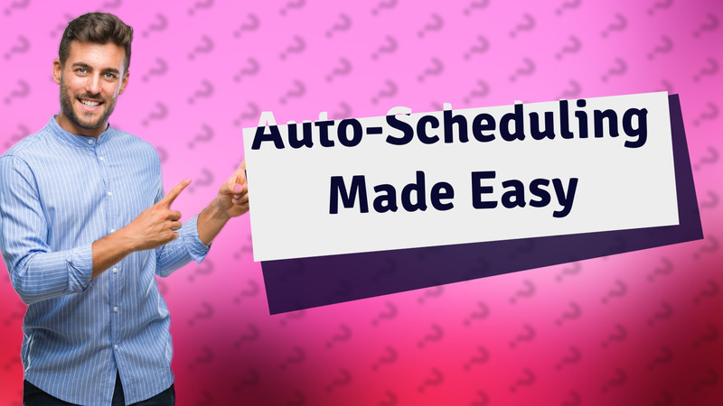 Auto-Scheduling Made Easy