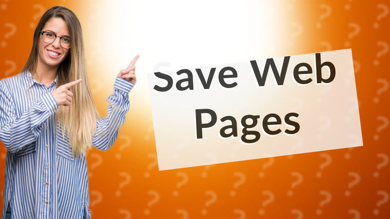 Save Web Pages