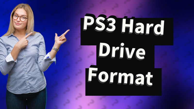 PS3 Hard Drive Format