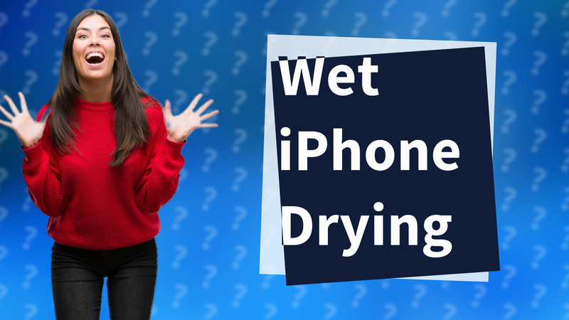 Wet iPhone Drying