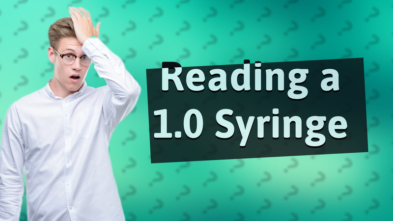 Reading a 1.0 Syringe