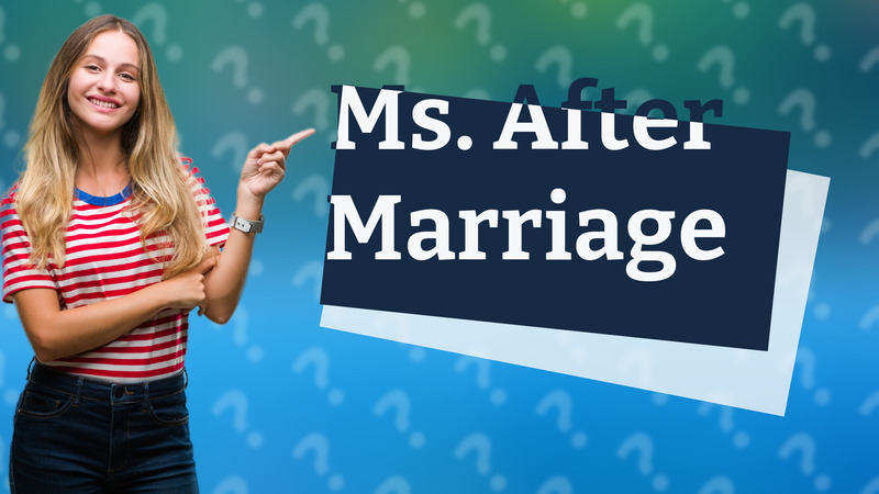 Ms. After Marriage