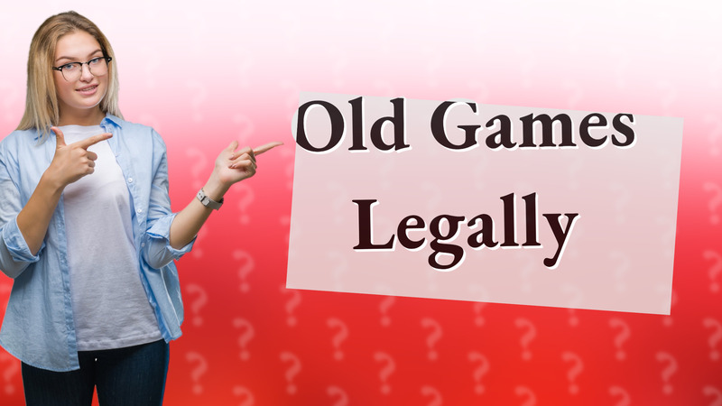 Old Games Legally