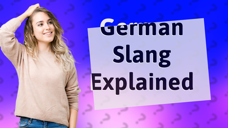 German Slang Explained