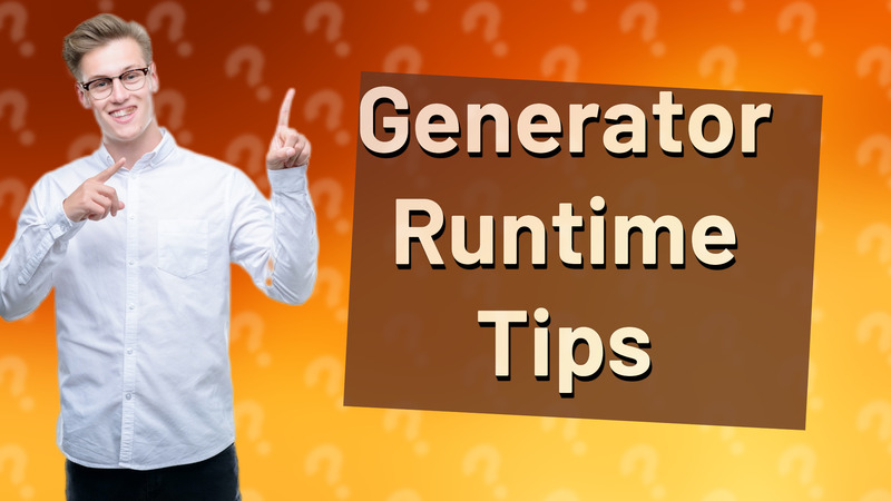 Generator Runtime Tips
