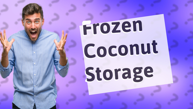 Frozen Coconut Storage