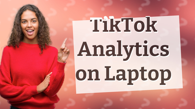 TikTok Analytics on Laptop