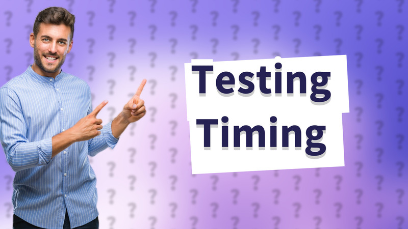 Testing Timing