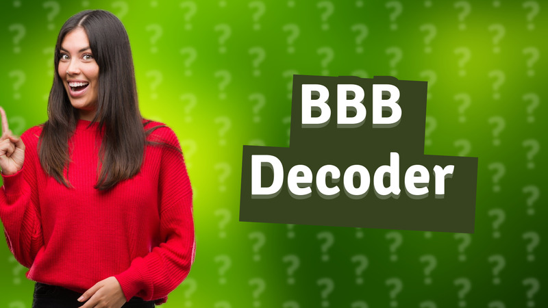 BBB Decoder