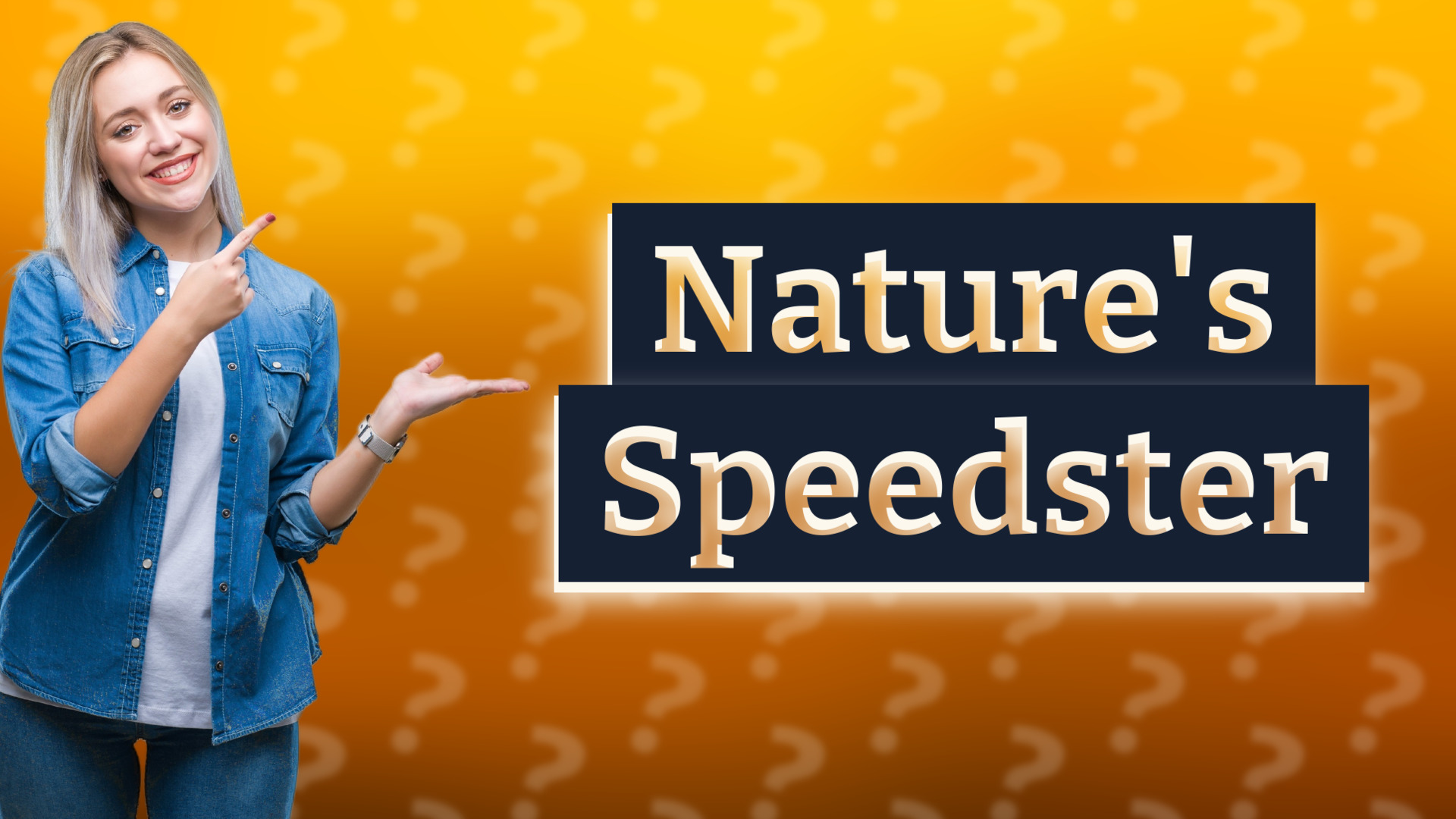 Nature's Speedster