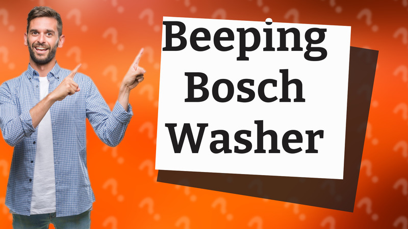 Beeping Bosch Washer