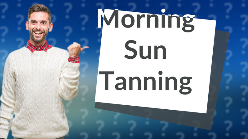 Morning Sun Tanning