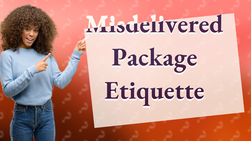 Misdelivered Package Etiquette