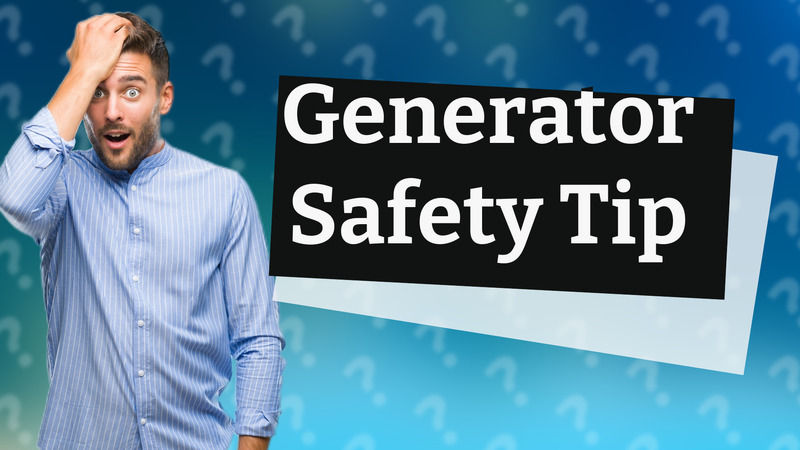 Generator Safety Tip