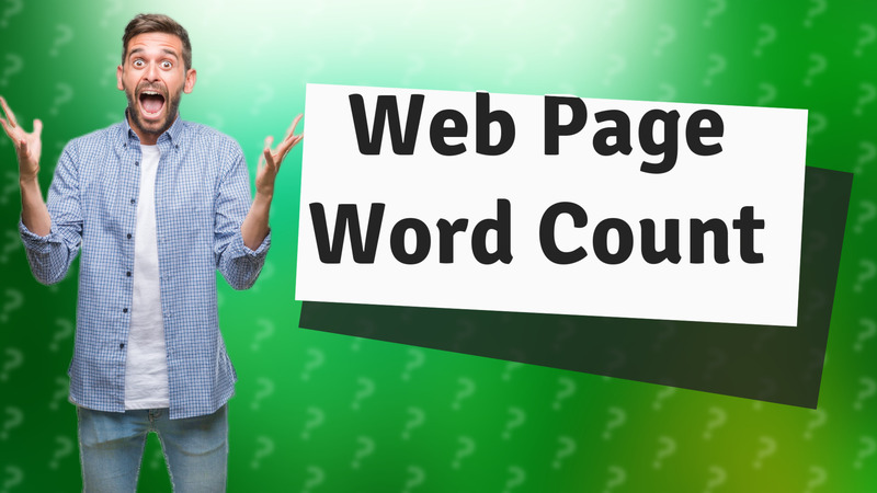 Web Page Word Count
