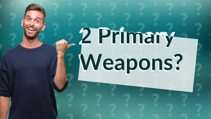 2 Primary Weapons?