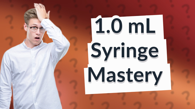 1.0 mL Syringe Mastery