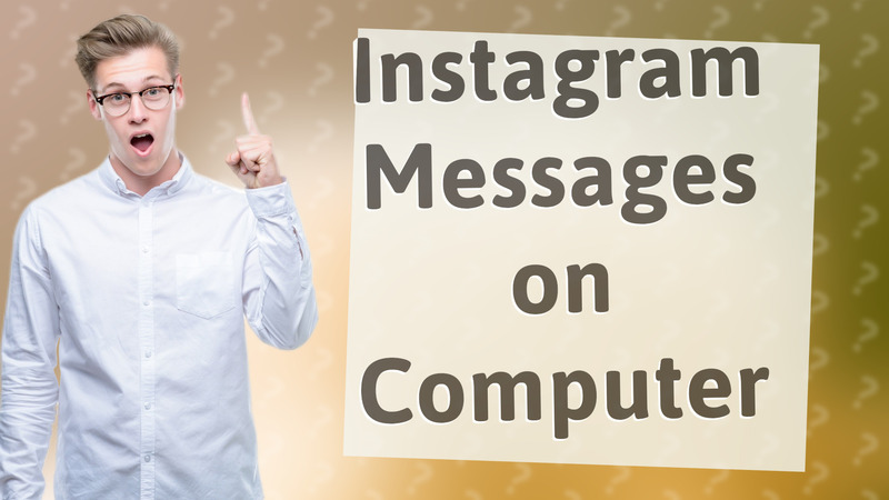 Instagram Messages on Computer