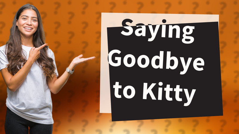 Saying Goodbye to Kitty