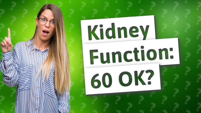 Kidney Function: 60 OK?