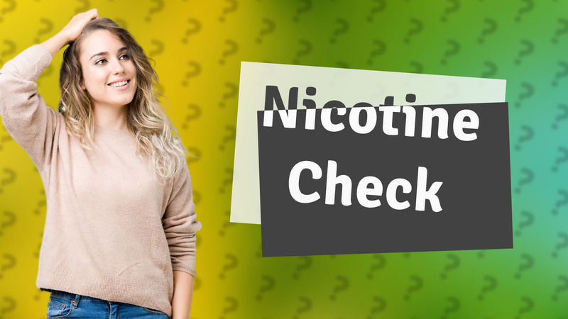 Nicotine Check
