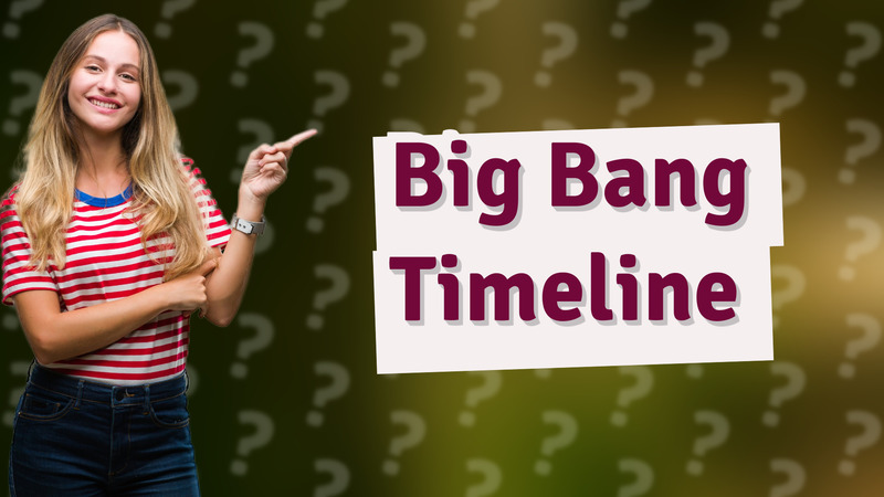 Big Bang Timeline