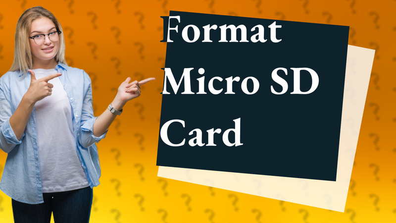 Format Micro SD Card