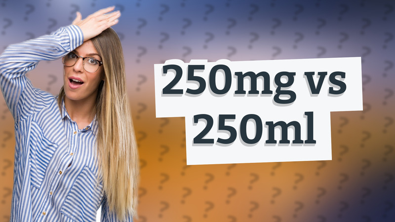 250mg vs 250ml