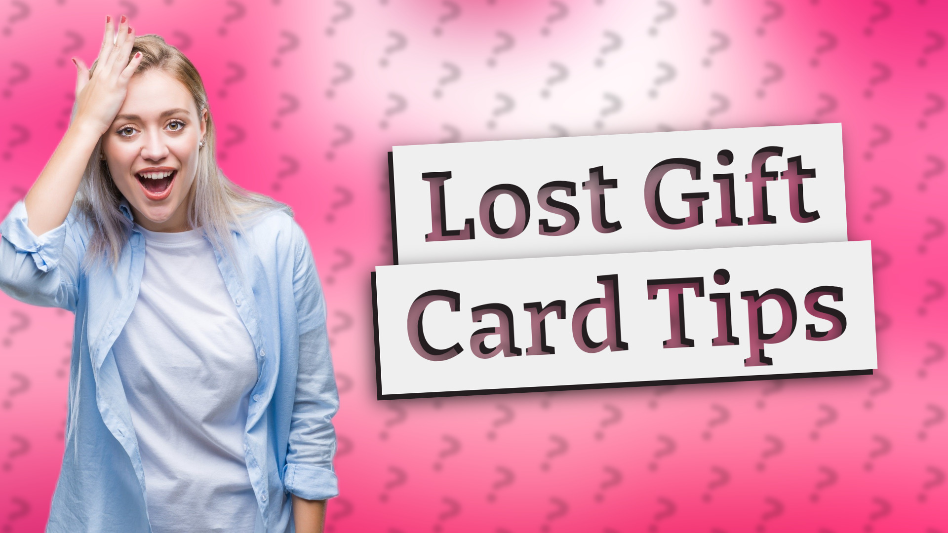 Lost Gift Card Tips