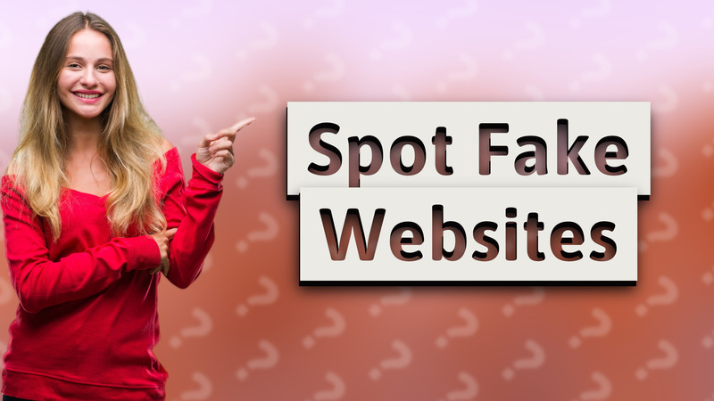Spot Fake Websites