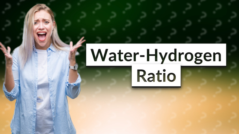 Water-Hydrogen Ratio