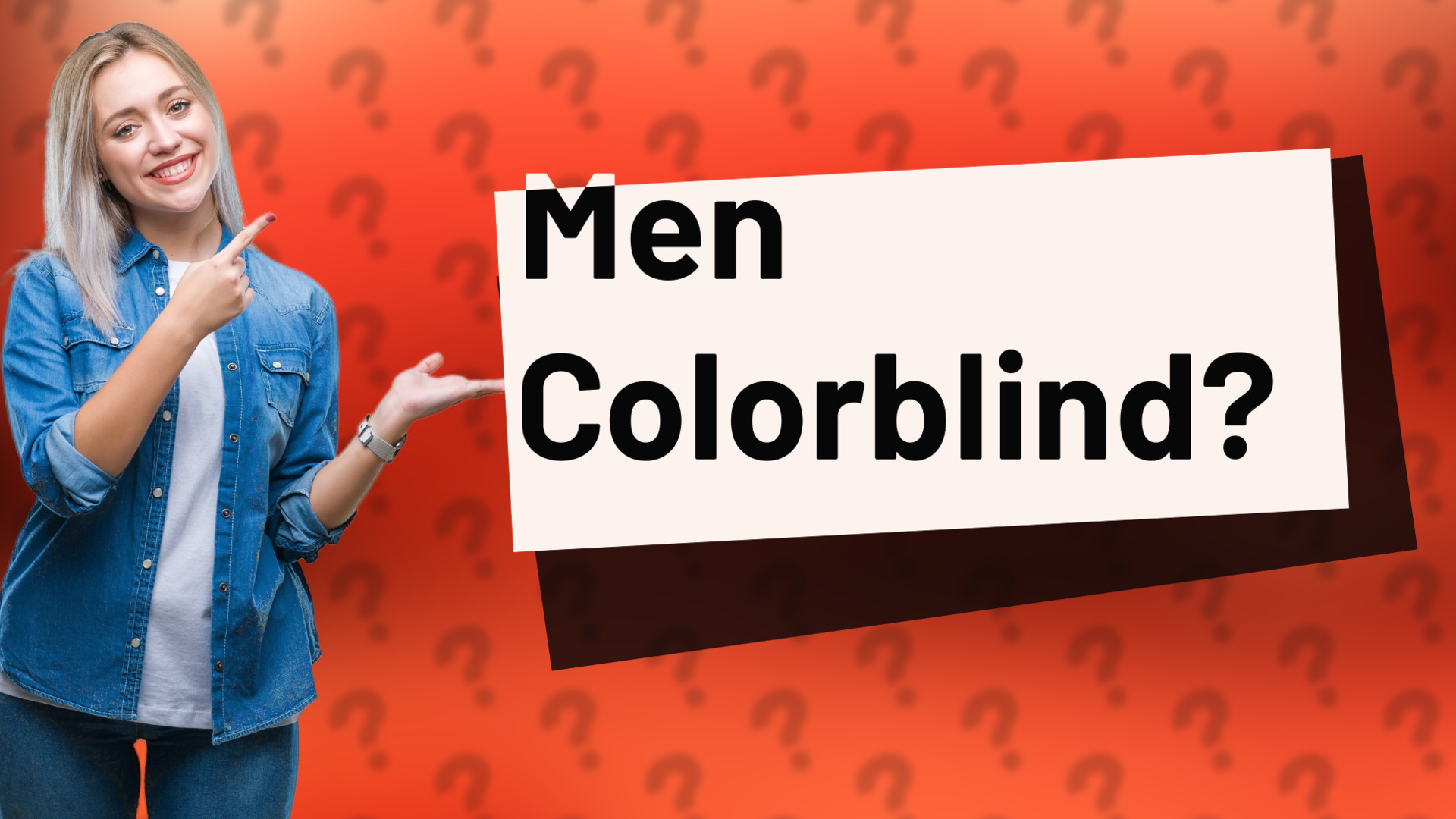 Men Colorblind?