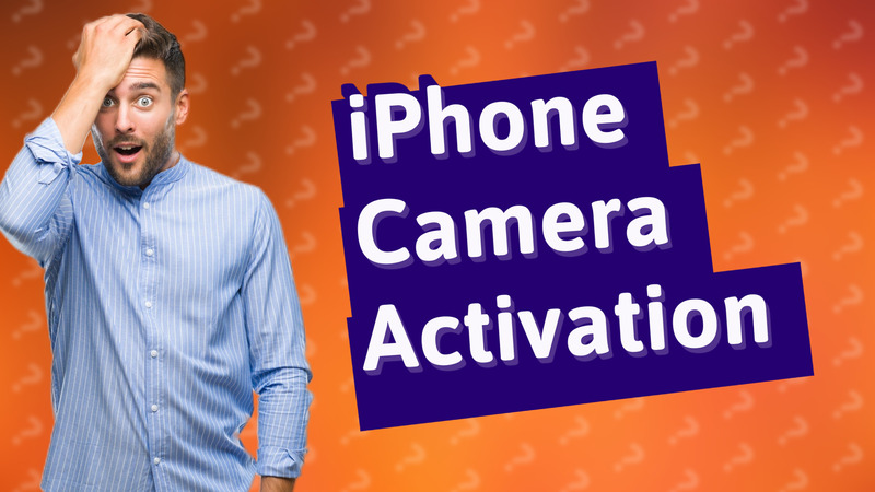 iPhone Camera Activation