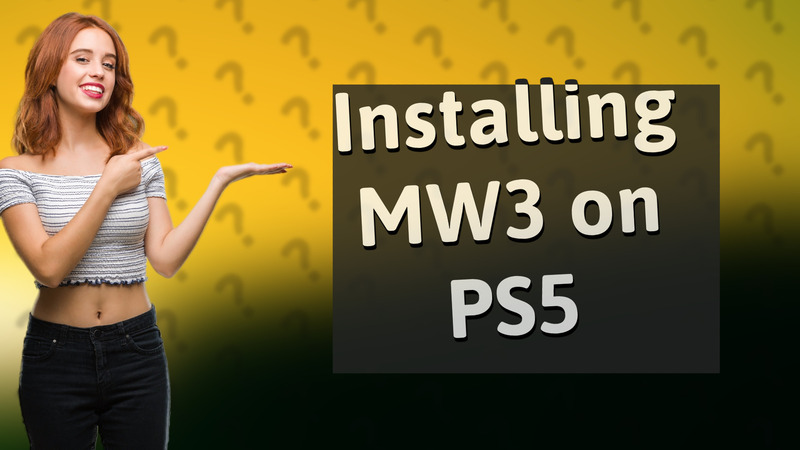 Installing MW3 on PS5