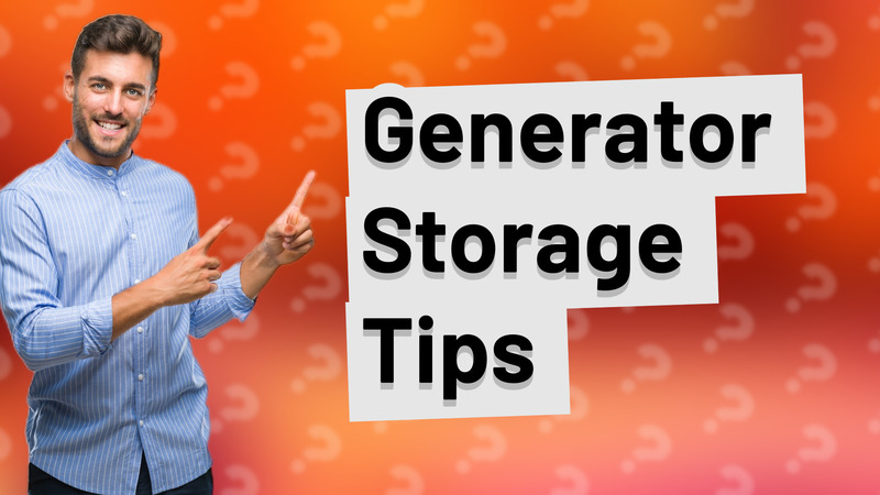 Generator Storage Tips