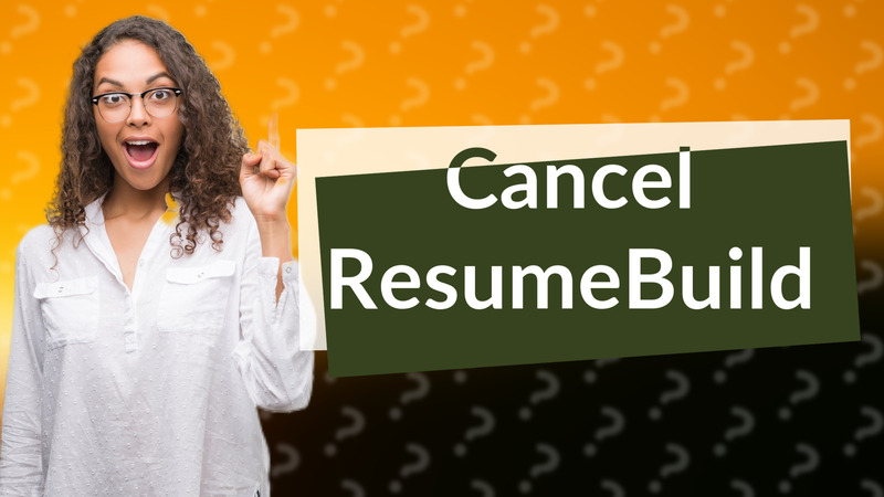 Cancel ResumeBuild